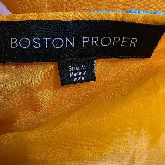 NWOT BOSTON PROPER (MED) Embellished V-Neck Resort Tunic - Picture 6 of 7